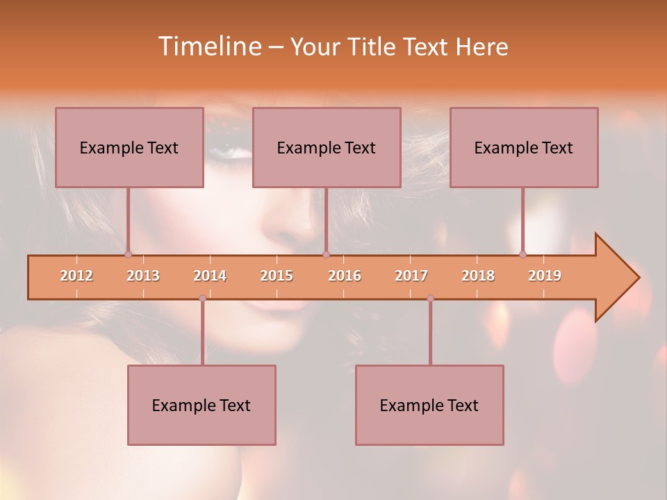 Perfect Makeup Brunette PowerPoint Template