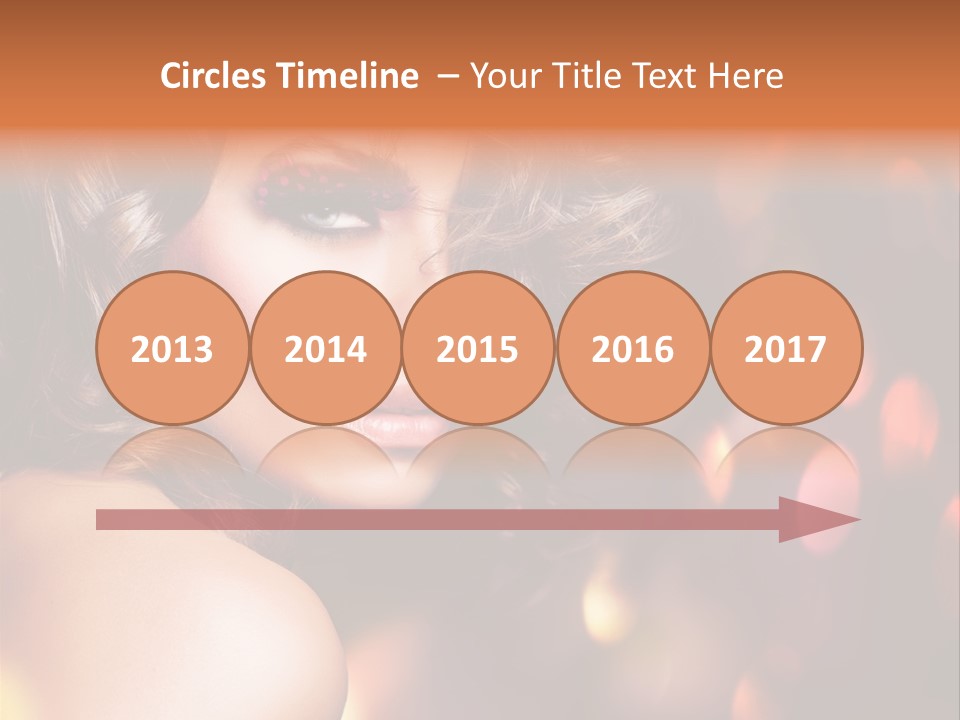 Perfect Makeup Brunette PowerPoint Template