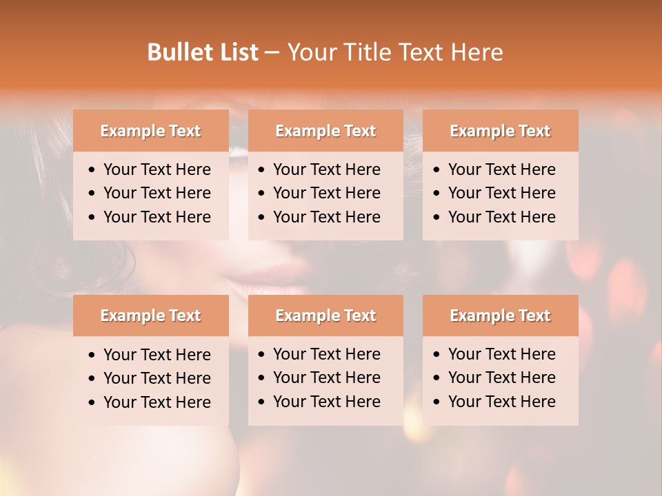 Perfect Makeup Brunette PowerPoint Template