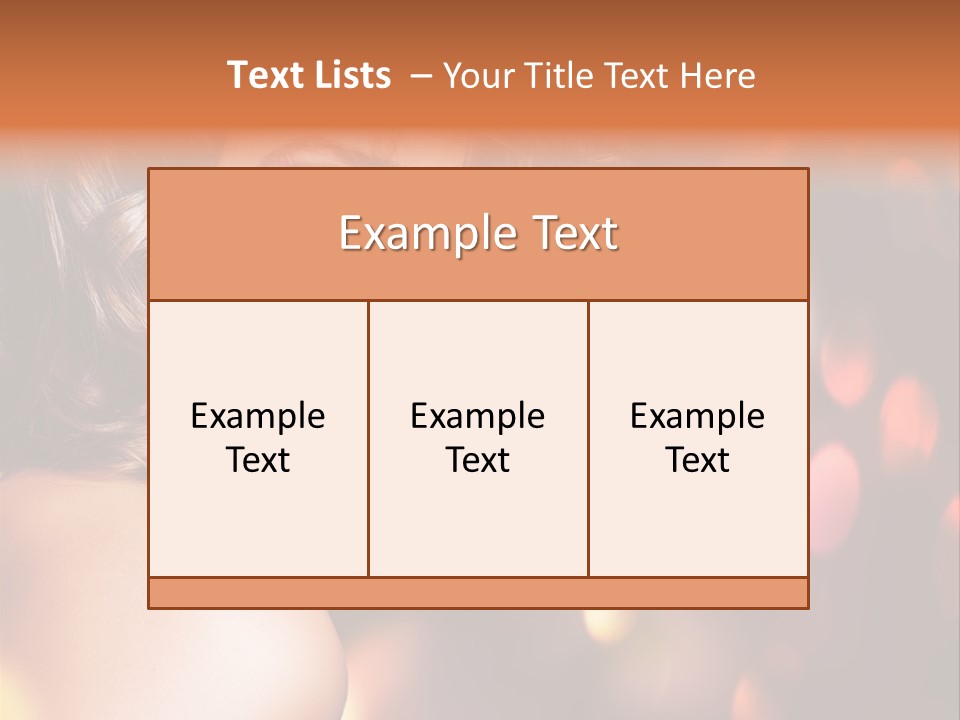 Perfect Makeup Brunette PowerPoint Template