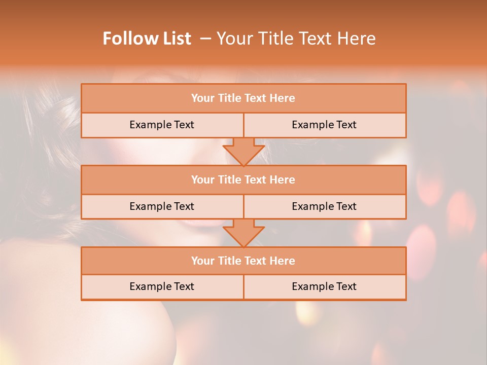 Perfect Makeup Brunette PowerPoint Template