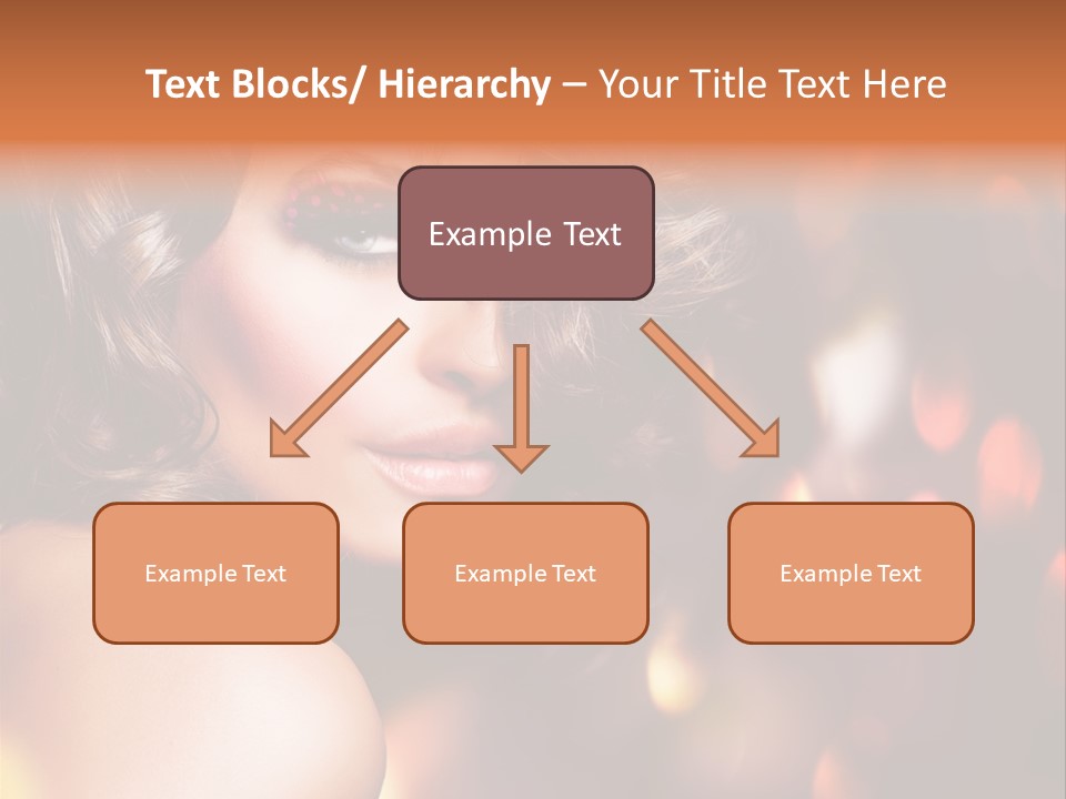 Perfect Makeup Brunette PowerPoint Template