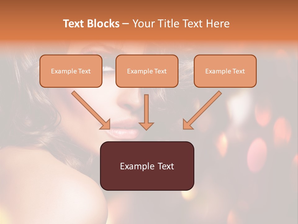 Perfect Makeup Brunette PowerPoint Template