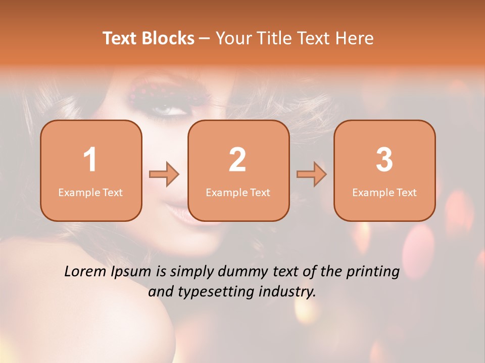 Perfect Makeup Brunette PowerPoint Template