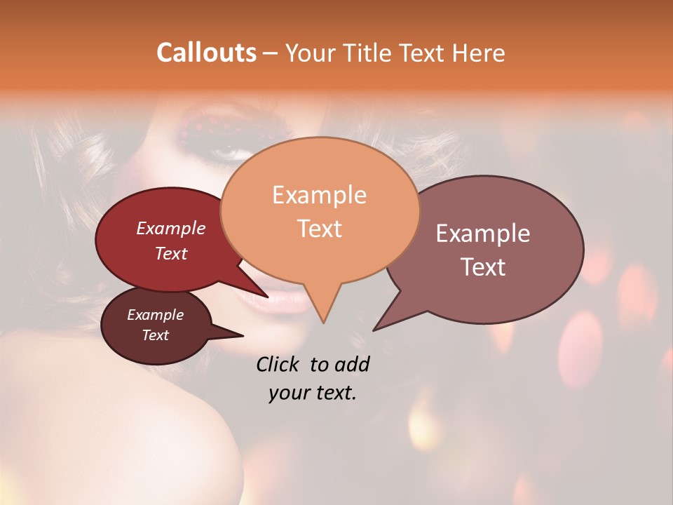 Perfect Makeup Brunette PowerPoint Template