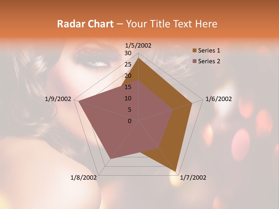 Perfect Makeup Brunette PowerPoint Template