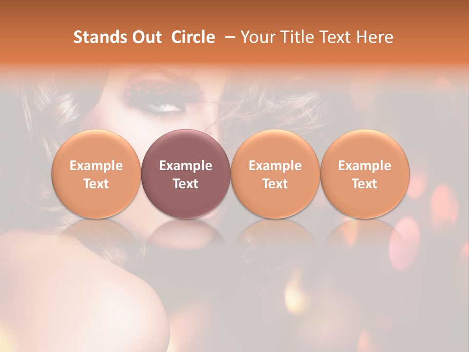 Perfect Makeup Brunette PowerPoint Template