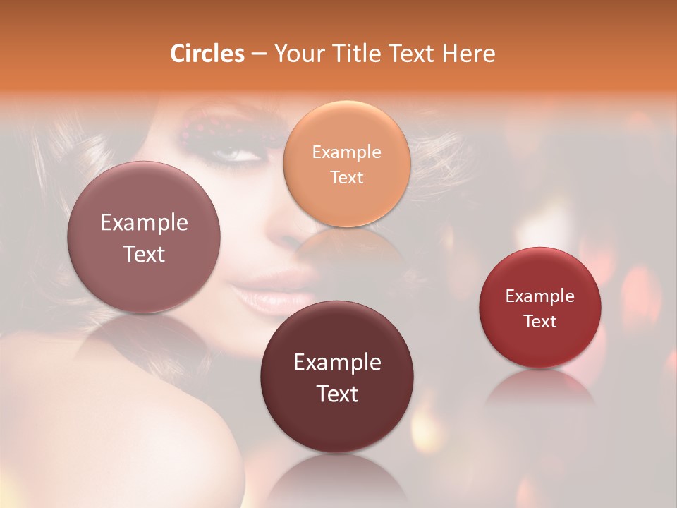 Perfect Makeup Brunette PowerPoint Template