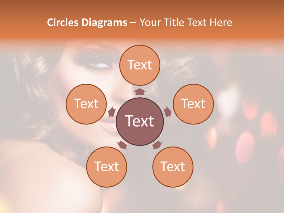 Perfect Makeup Brunette PowerPoint Template