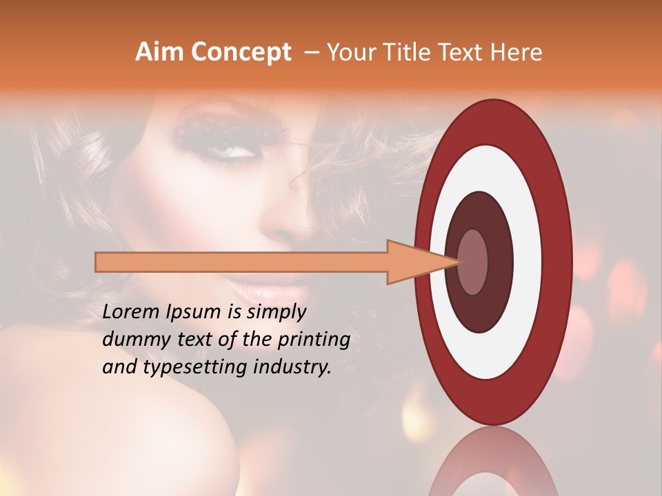 Perfect Makeup Brunette PowerPoint Template