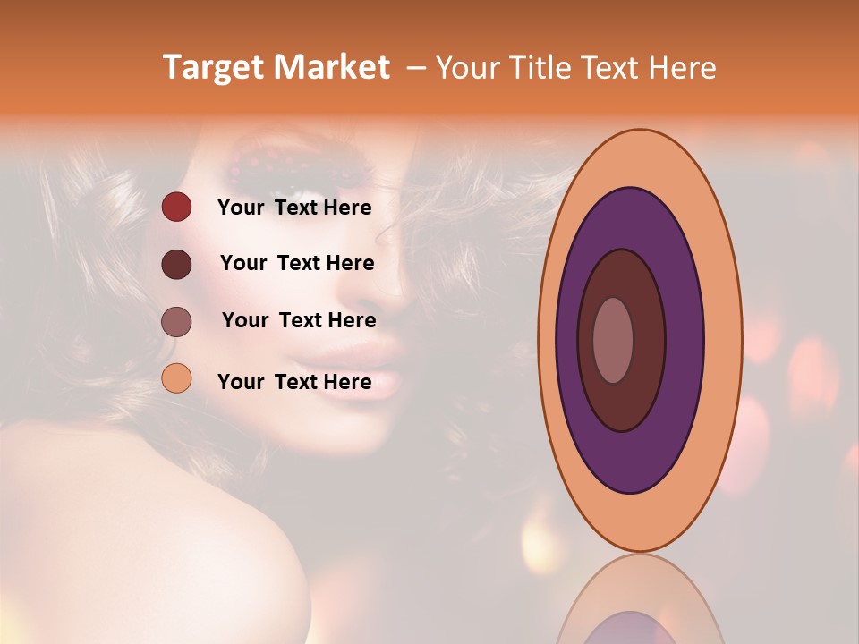 Perfect Makeup Brunette PowerPoint Template