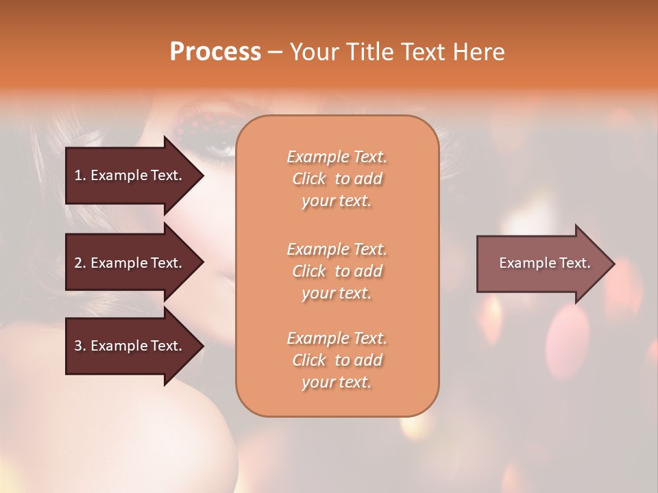 Perfect Makeup Brunette PowerPoint Template