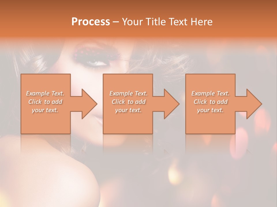 Perfect Makeup Brunette PowerPoint Template