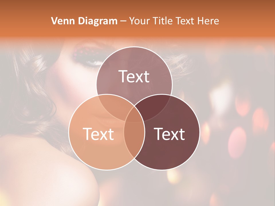 Perfect Makeup Brunette PowerPoint Template