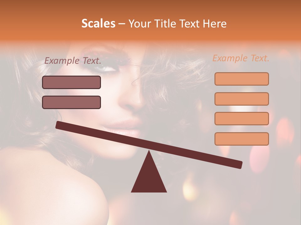 Perfect Makeup Brunette PowerPoint Template