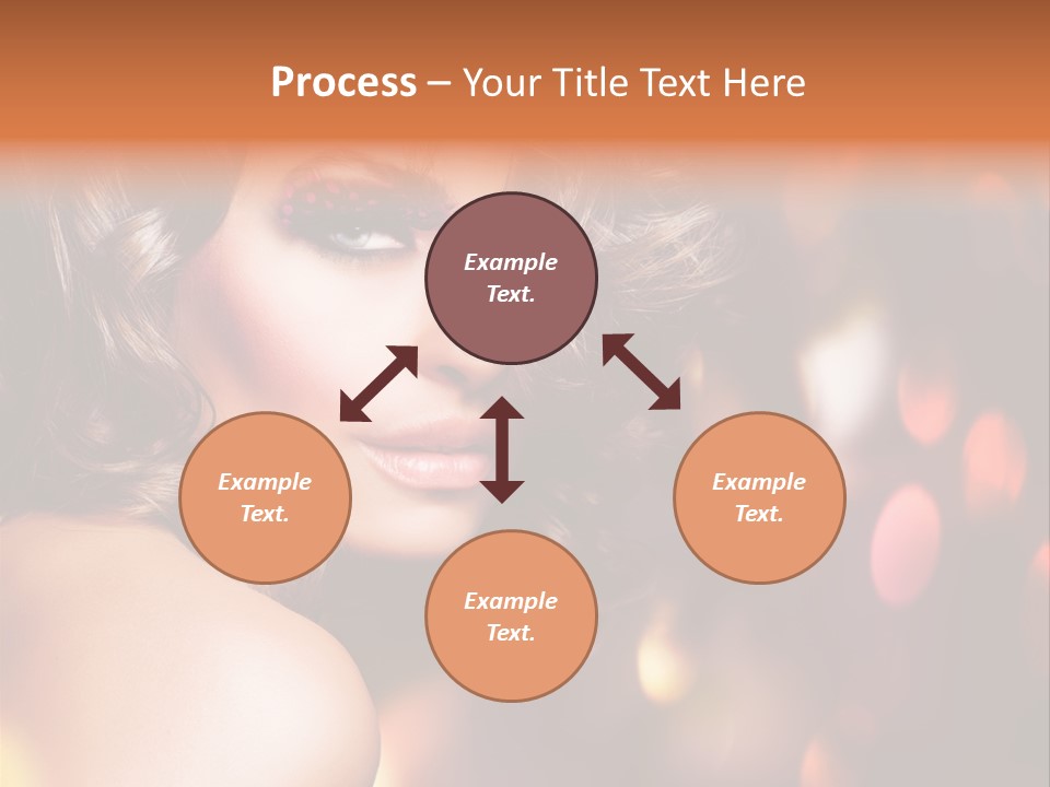 Perfect Makeup Brunette PowerPoint Template