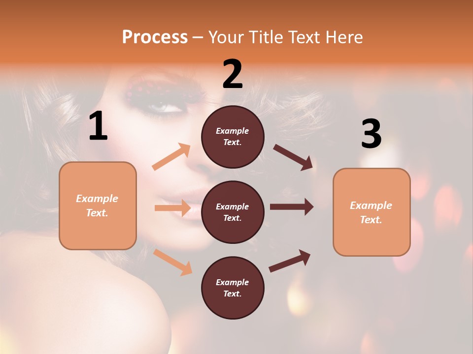 Perfect Makeup Brunette PowerPoint Template