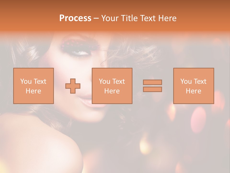 Perfect Makeup Brunette PowerPoint Template