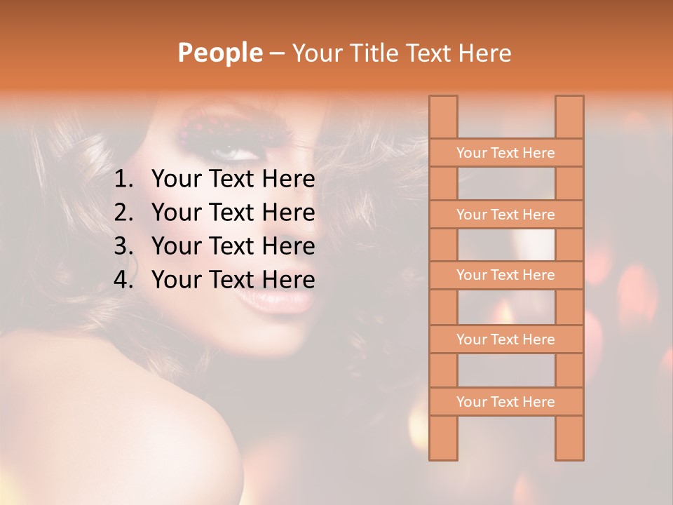 Perfect Makeup Brunette PowerPoint Template