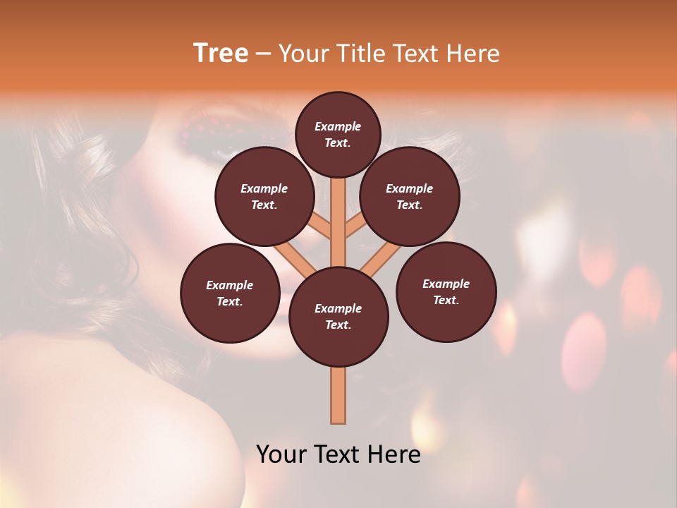 Perfect Makeup Brunette PowerPoint Template