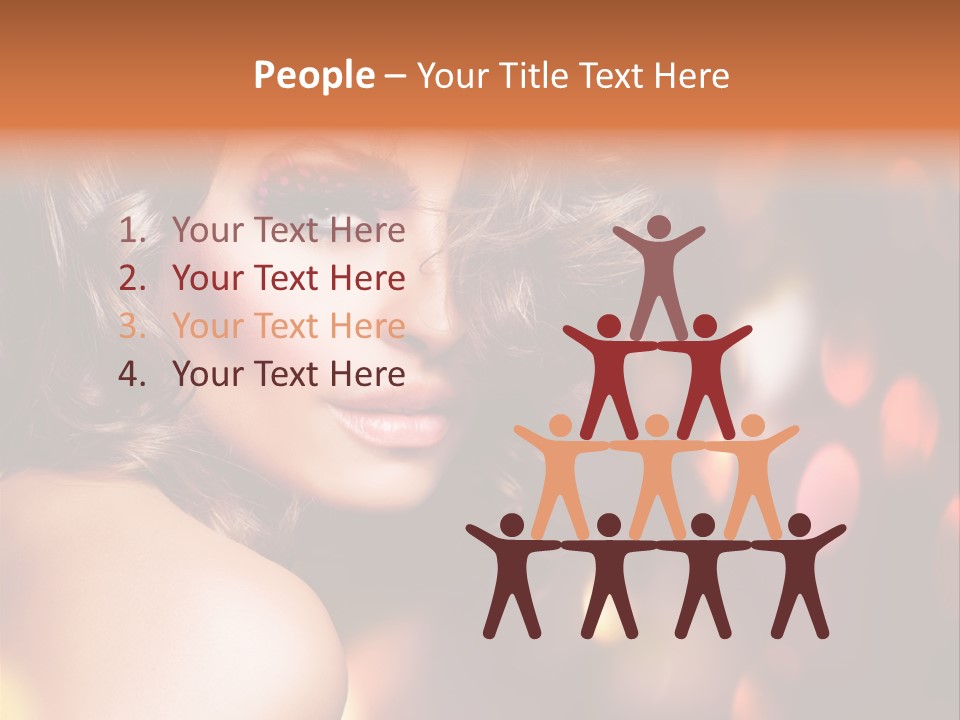 Perfect Makeup Brunette PowerPoint Template