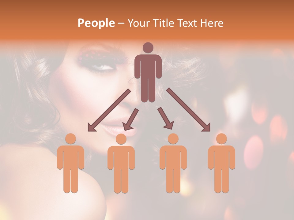 Perfect Makeup Brunette PowerPoint Template