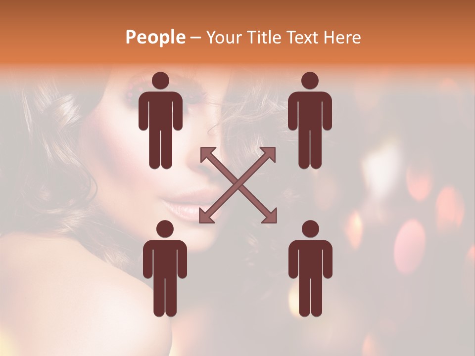 Perfect Makeup Brunette PowerPoint Template