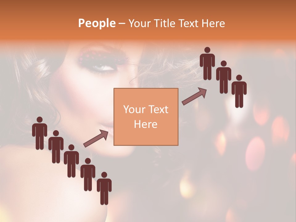 Perfect Makeup Brunette PowerPoint Template