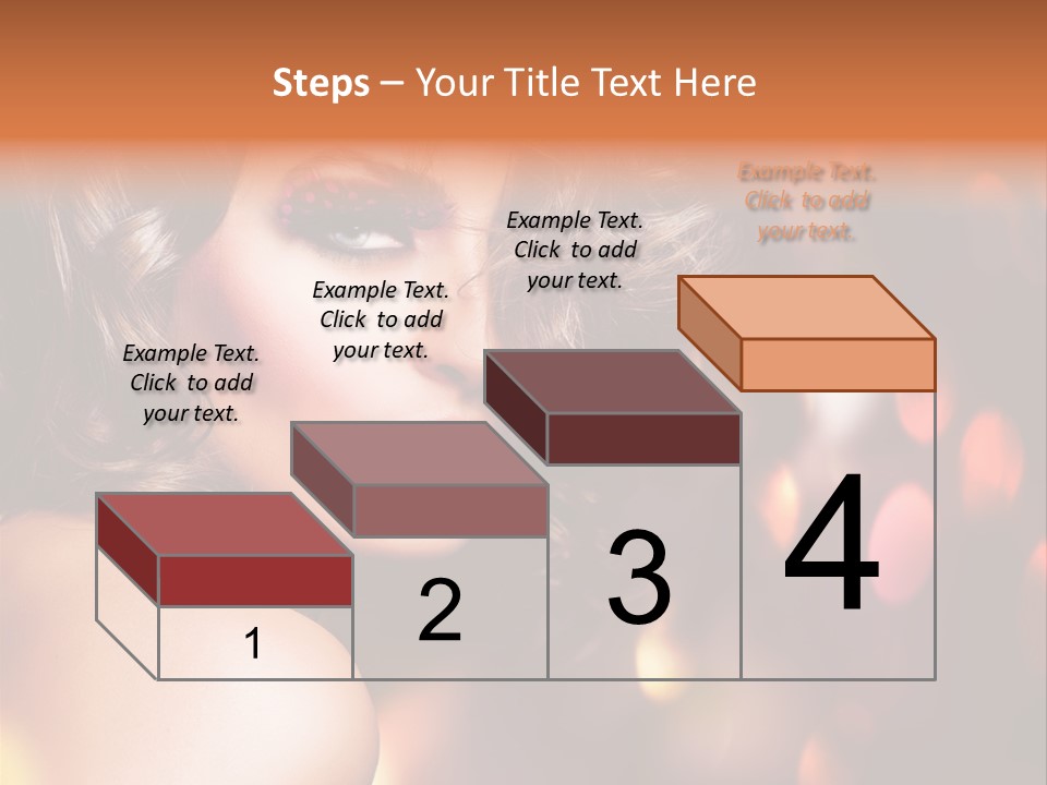 Perfect Makeup Brunette PowerPoint Template