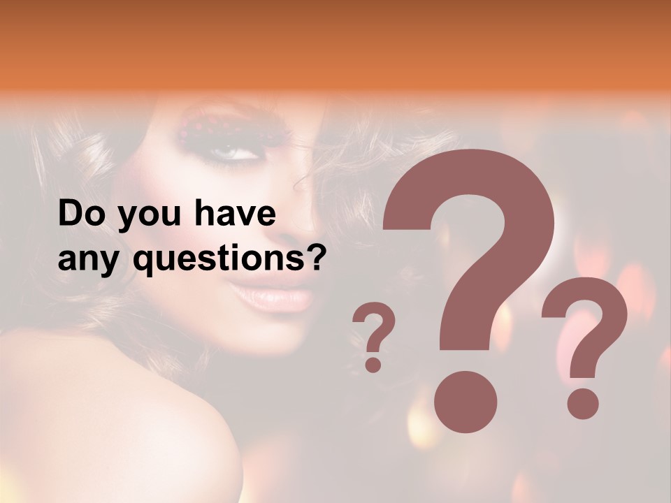 Perfect Makeup Brunette PowerPoint Template