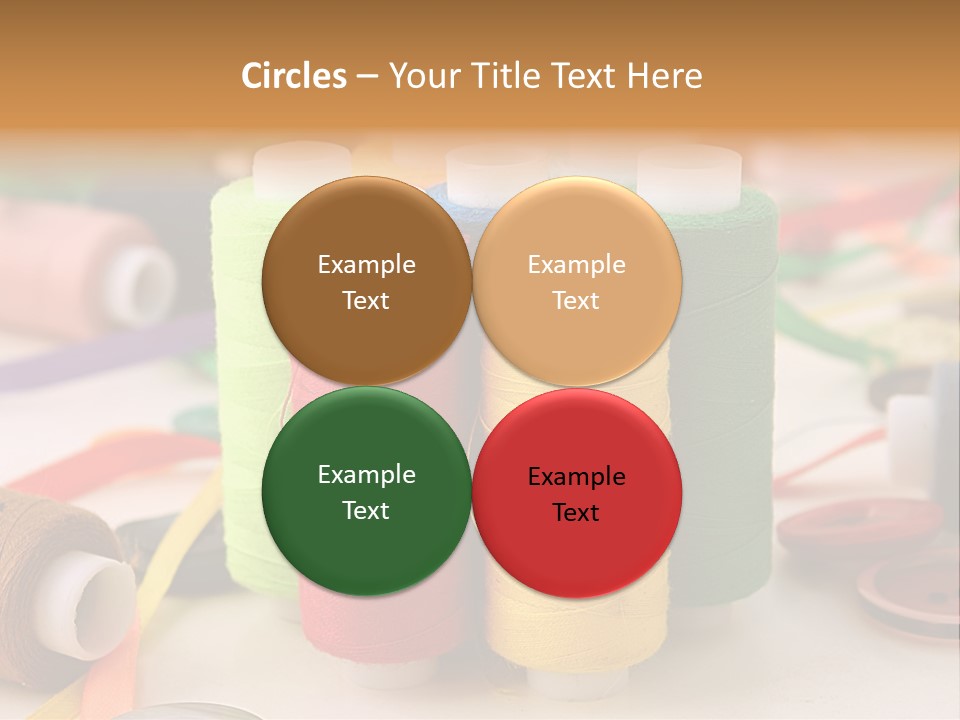 Handcraft Art Ribbon PowerPoint Template