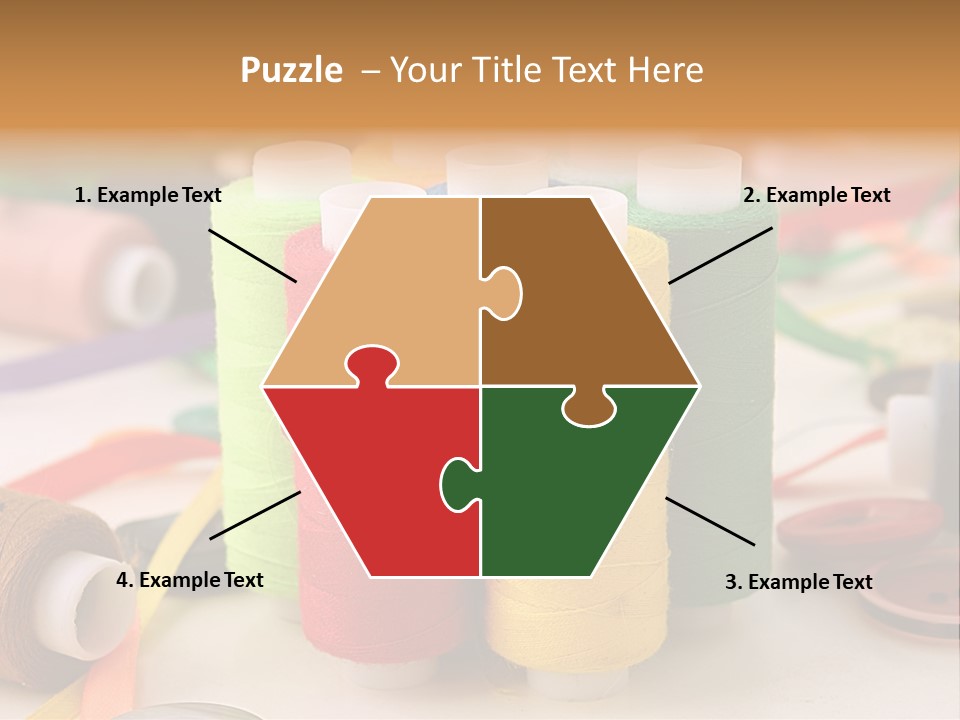 Handcraft Art Ribbon PowerPoint Template