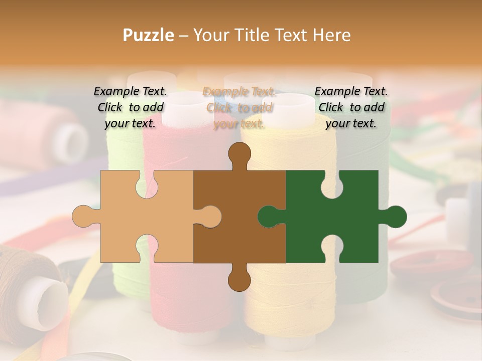 Handcraft Art Ribbon PowerPoint Template