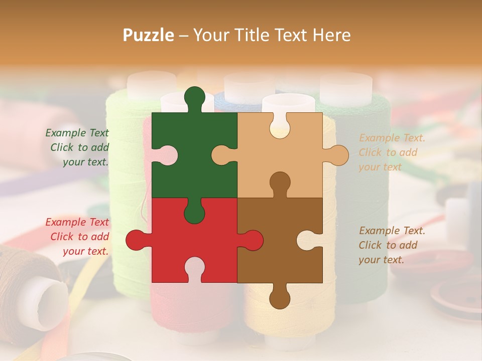 Handcraft Art Ribbon PowerPoint Template