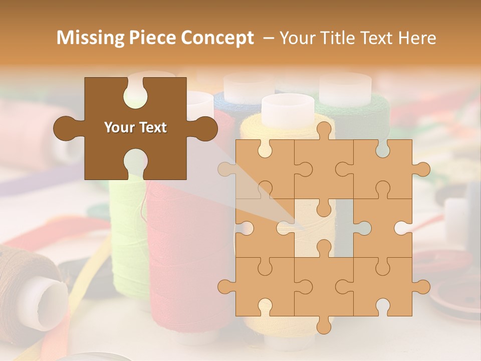 Handcraft Art Ribbon PowerPoint Template