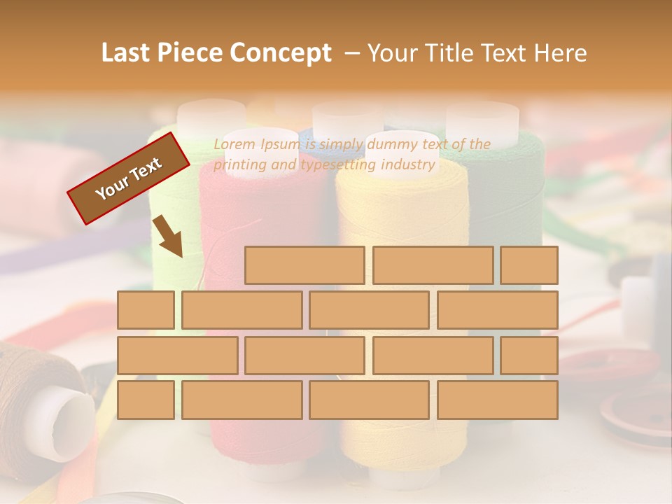 Handcraft Art Ribbon PowerPoint Template