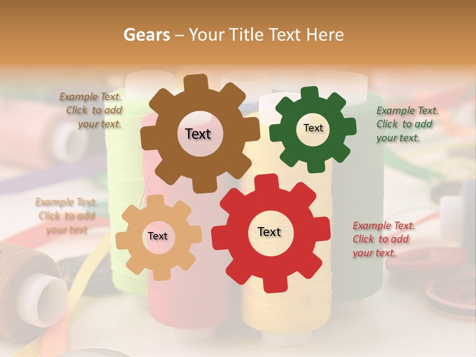 Handcraft Art Ribbon PowerPoint Template