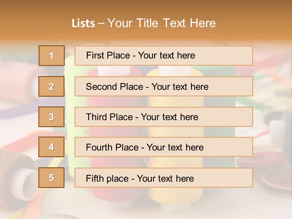 Handcraft Art Ribbon PowerPoint Template