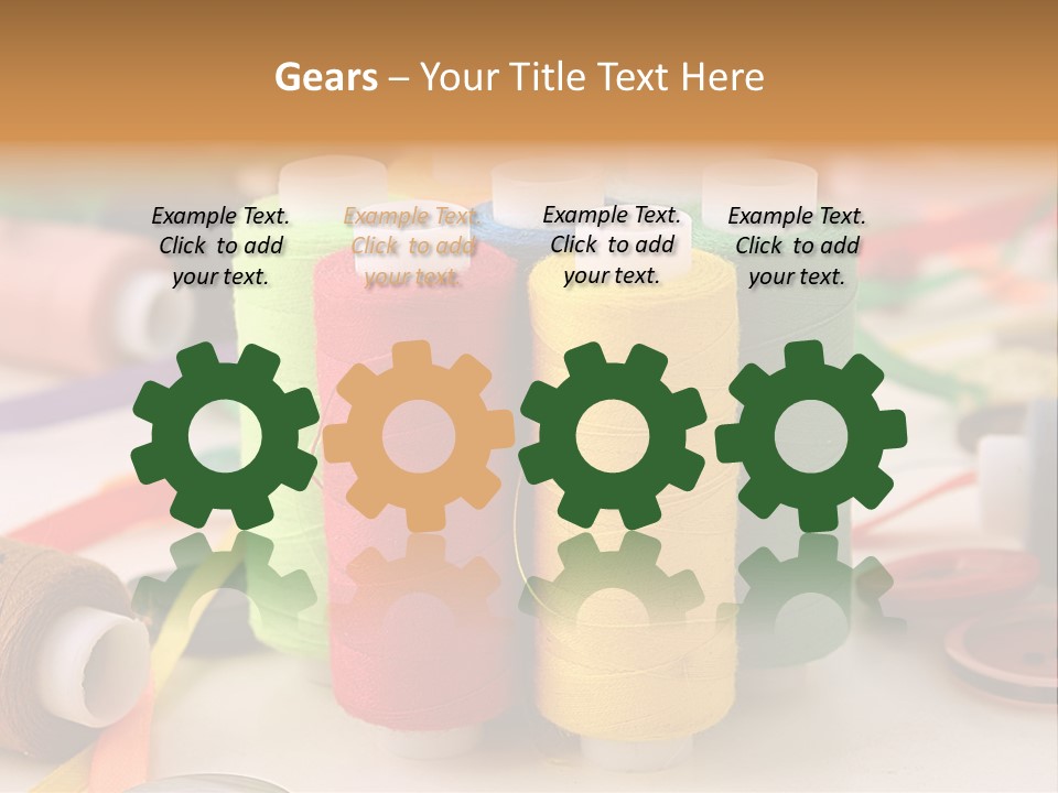 Handcraft Art Ribbon PowerPoint Template