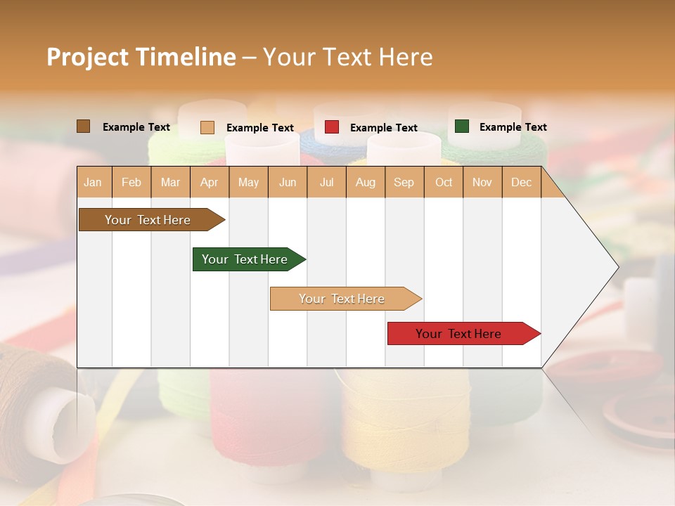 Handcraft Art Ribbon PowerPoint Template