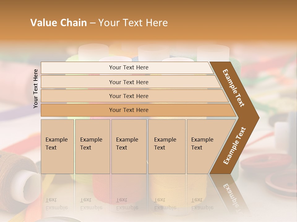 Handcraft Art Ribbon PowerPoint Template