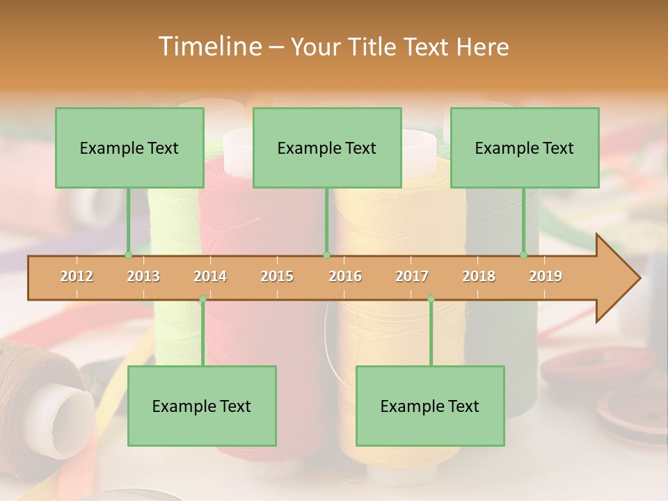 Handcraft Art Ribbon PowerPoint Template