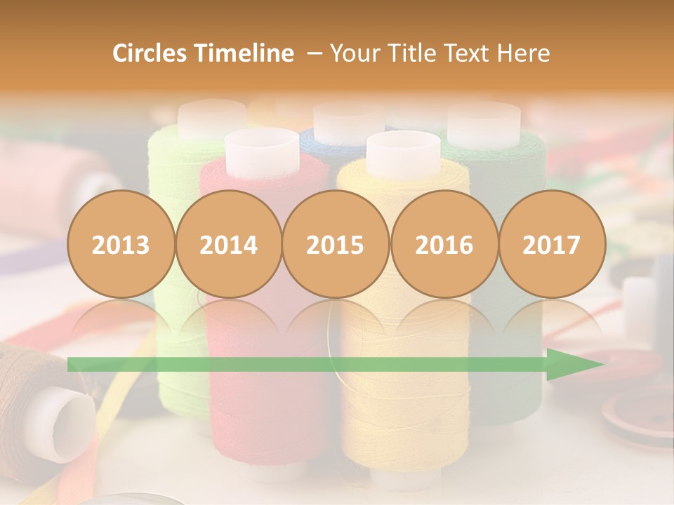 Handcraft Art Ribbon PowerPoint Template