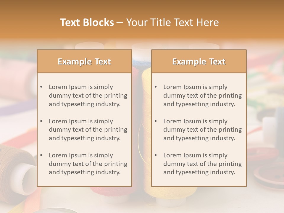 Handcraft Art Ribbon PowerPoint Template