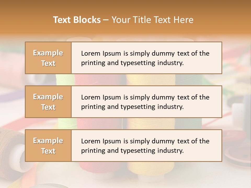 Handcraft Art Ribbon PowerPoint Template