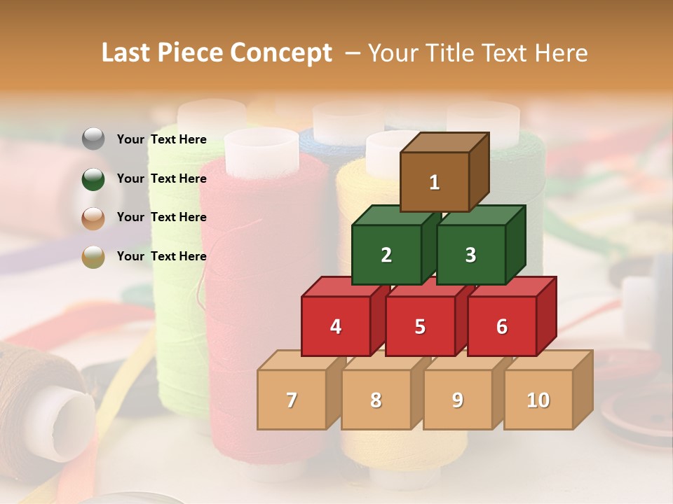 Handcraft Art Ribbon PowerPoint Template