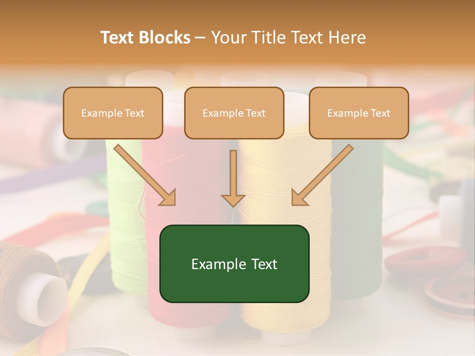 Handcraft Art Ribbon PowerPoint Template