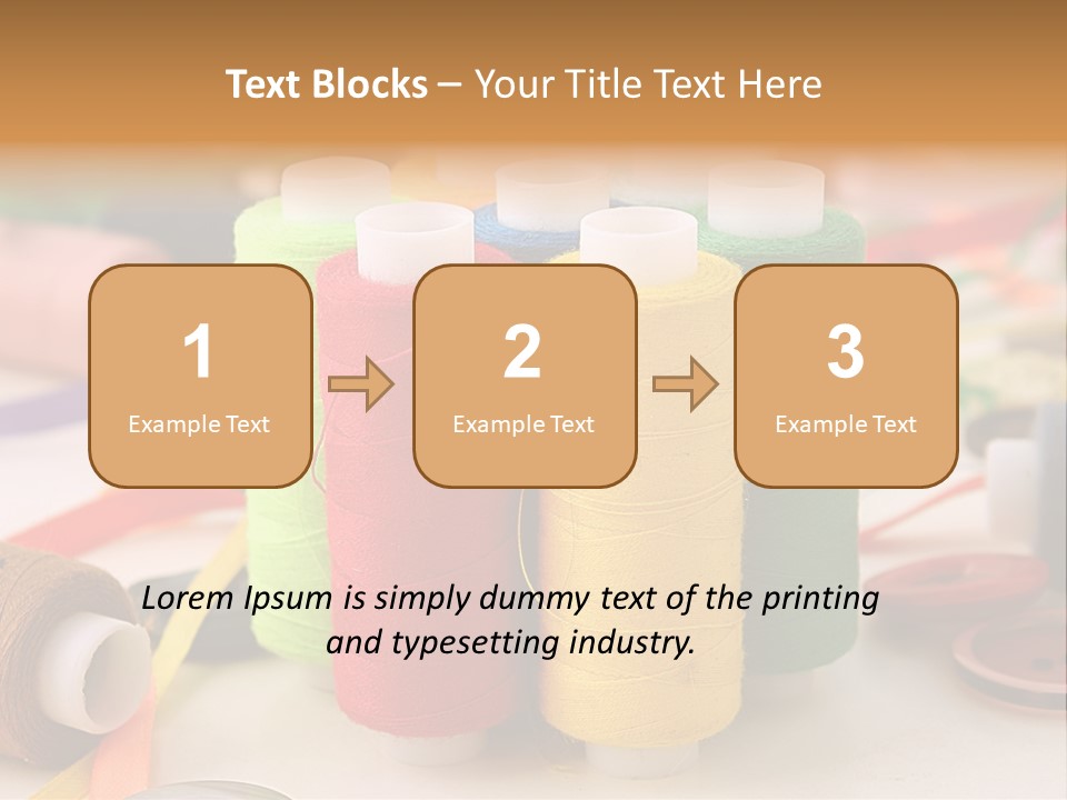 Handcraft Art Ribbon PowerPoint Template