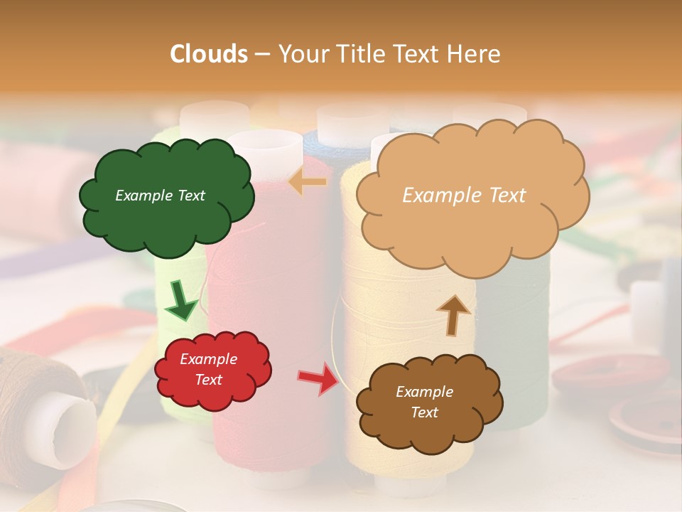 Handcraft Art Ribbon PowerPoint Template