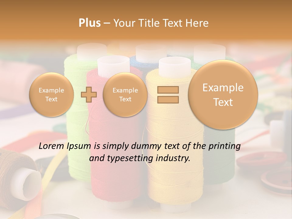 Handcraft Art Ribbon PowerPoint Template